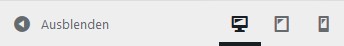 Responsive Vorschau im Customizer