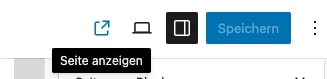 Block Editor Editorleiste